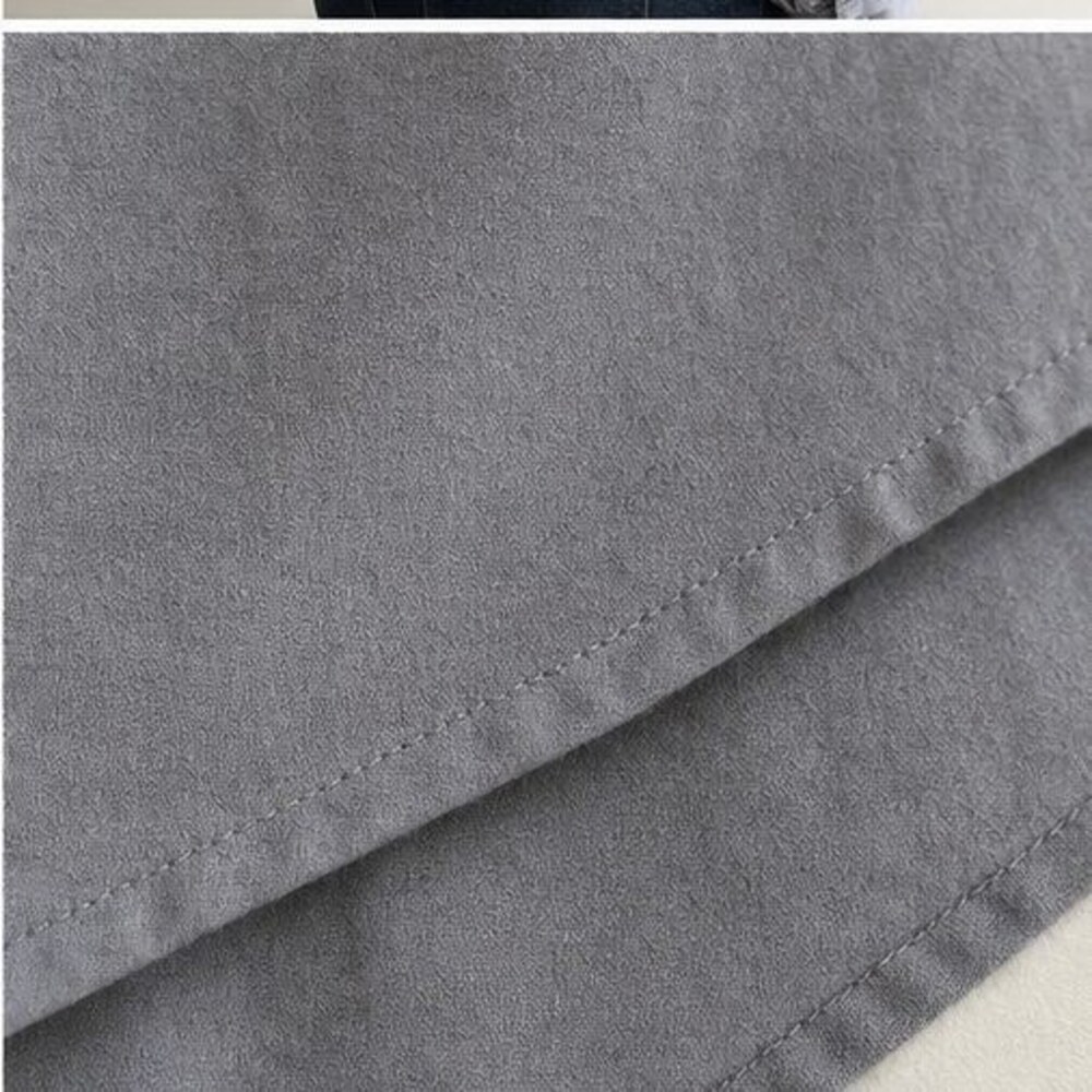 Gray Button Blouse - Picture 6 of 6